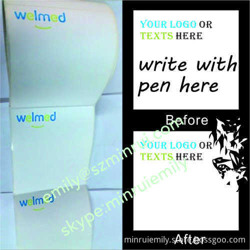 Custom Blank Security Eggshell Stickers,ultra Destructible Vinyl Stickers,tamper Evident Labels With Strong Adhesive
